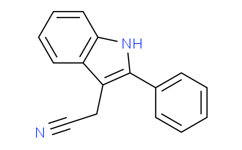 CAS No. 27005-52-3, 2-(2-Phenyl-1H-indol-3-yl)acetonitrile