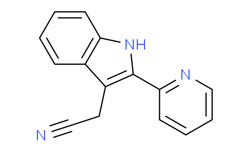 CAS No. 21191-05-9, 2-(2-(Pyridin-2-yl)-1H-indol-3-yl)acetonitrile