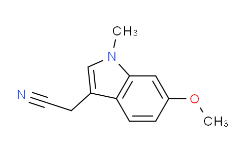 CAS No. 202807-45-2, 2-(6-Methoxy-1-methyl-1H-indol-3-yl)acetonitrile