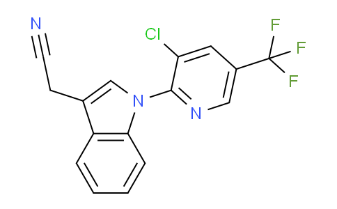 CAS No. 303152-93-4, 2-(1-(3-Chloro-5-(trifluoromethyl)pyridin-2-yl)-1H-indol-3-yl)acetonitrile