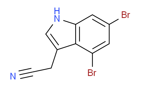 CAS No. 1227581-97-6, 2-(4,6-Dibromo-1H-indol-3-yl)acetonitrile