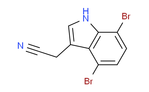 CAS No. 1227572-17-9, 2-(4,7-Dibromo-1H-indol-3-yl)acetonitrile