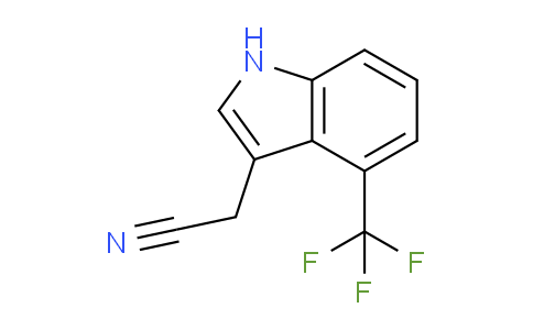CAS No. 959236-23-8, 2-(4-(Trifluoromethyl)-1H-indol-3-yl)acetonitrile