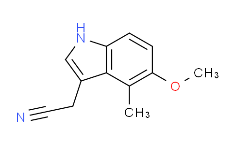 CAS No. 745060-04-2, 2-(5-Methoxy-4-methyl-1H-indol-3-yl)acetonitrile
