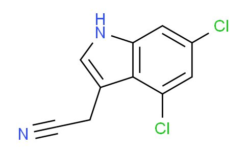 CAS No. 1227597-21-8, 2-(4,6-Dichloro-1H-indol-3-yl)acetonitrile
