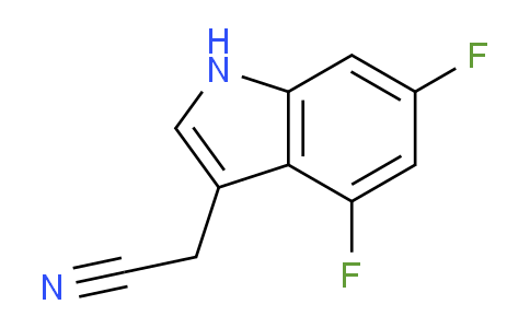 CAS No. 1227572-93-1, 2-(4,6-Difluoro-1H-indol-3-yl)acetonitrile