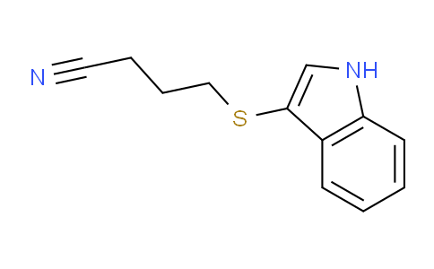 CAS No. 61021-92-9, 4-((1H-Indol-3-yl)thio)butanenitrile