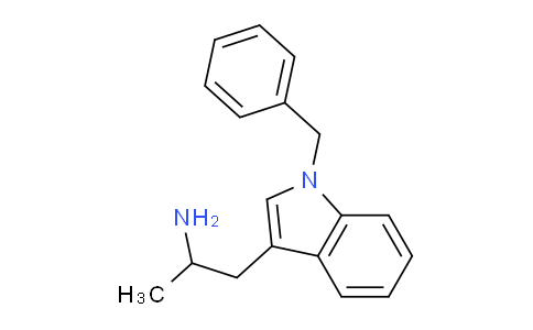 CAS No. 96062-47-4, 1-(1-Benzyl-1H-indol-3-yl)propan-2-amine