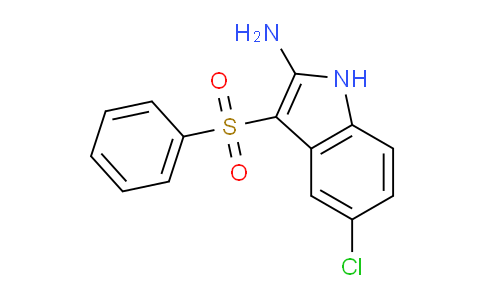 CAS No. 918494-35-6, 5-Chloro-3-(phenylsulfonyl)-1H-indol-2-amine