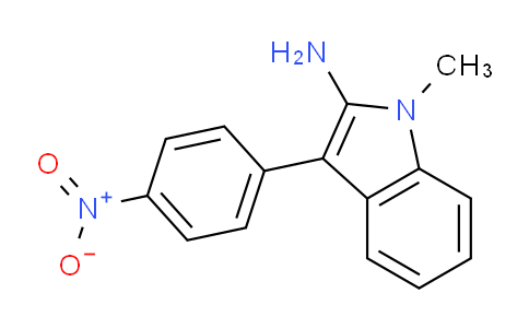 CAS No. 62693-68-9, 1-Methyl-3-(4-nitrophenyl)-1H-indol-2-amine