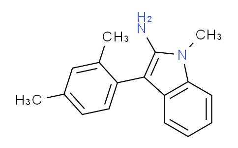 CAS No. 62693-65-6, 3-(2,4-Dimethylphenyl)-1-methyl-1H-indol-2-amine