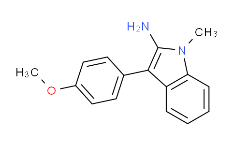 CAS No. 62693-66-7, 3-(4-Methoxyphenyl)-1-methyl-1H-indol-2-amine