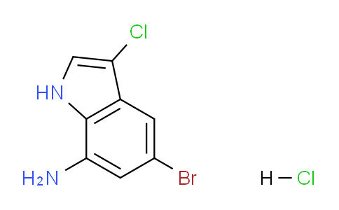 CAS No. 289483-89-2, 5-Bromo-3-chloro-1H-indol-7-amine hydrochloride