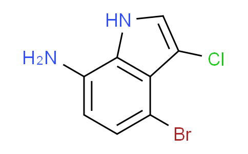 CAS No. 782438-30-6, 4-Bromo-3-chloro-1H-indol-7-amine