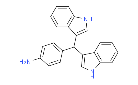 CAS No. 6340-90-5, 4-(Di(1H-indol-3-yl)methyl)aniline