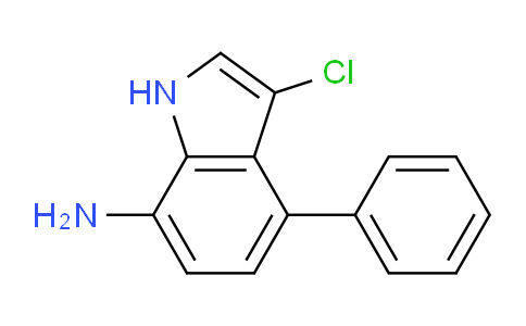 CAS No. 919522-68-2, 3-Chloro-4-phenyl-1H-indol-7-amine