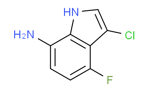 CAS No. 919522-66-0, 3-Chloro-4-fluoro-1H-indol-7-amine