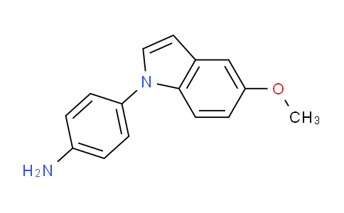 CAS No. 1708380-55-5, 4-(5-Methoxy-1H-indol-1-yl)aniline