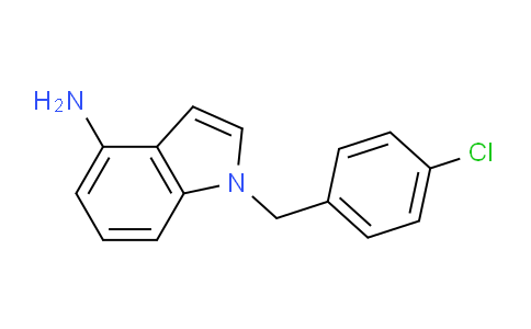 CAS No. 1407423-95-3, 1-(4-Chlorobenzyl)-1H-indol-4-amine