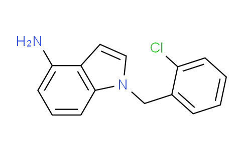 CAS No. 1407081-26-8, 1-(2-Chlorobenzyl)-1H-indol-4-amine