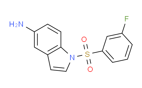 CAS No. 833474-68-3, 1-((3-Fluorophenyl)sulfonyl)-1H-indol-5-amine