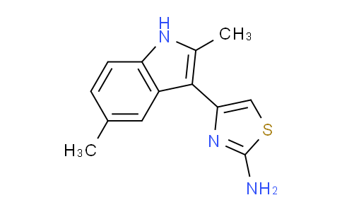 CAS No. 893730-53-5, 4-(2,5-Dimethyl-1H-indol-3-yl)thiazol-2-amine