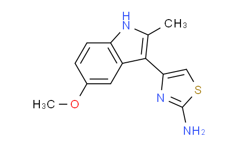 CAS No. 50825-20-2, 4-(5-Methoxy-2-methyl-1H-indol-3-yl)thiazol-2-amine