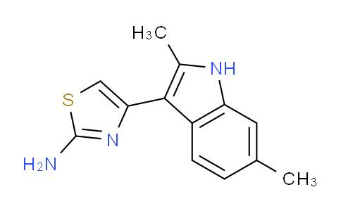 CAS No. 382622-81-3, 4-(2,6-Dimethyl-1H-indol-3-yl)thiazol-2-amine