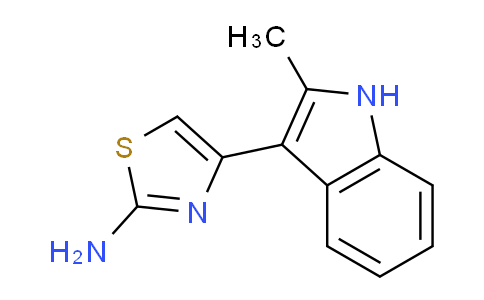 CAS No. 50825-19-9, 4-(2-Methyl-1H-indol-3-yl)thiazol-2-amine