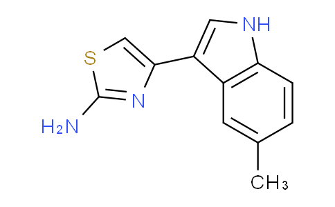 CAS No. 50825-17-7, 4-(5-Methyl-1H-indol-3-yl)thiazol-2-amine
