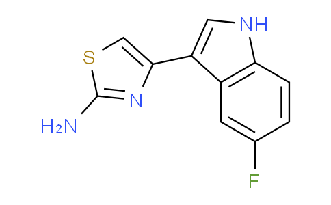 CAS No. 893729-86-7, 4-(5-Fluoro-1H-indol-3-yl)thiazol-2-amine