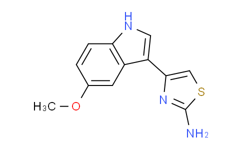 CAS No. 36246-11-4, 4-(5-Methoxy-1H-indol-3-yl)thiazol-2-amine