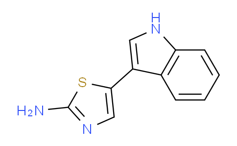CAS No. 40477-31-4, 5-(1H-Indol-3-yl)thiazol-2-amine