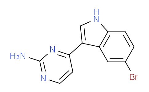 CAS No. 213473-00-8, 4-(5-Bromo-1H-indol-3-yl)pyrimidin-2-amine
