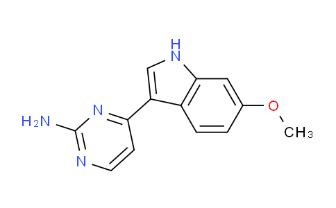 CAS No. 1538583-18-4, 4-(6-Methoxy-1H-indol-3-yl)pyrimidin-2-amine