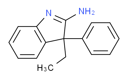 CAS No. 61352-07-6, 3-Ethyl-3-phenyl-3H-indol-2-amine