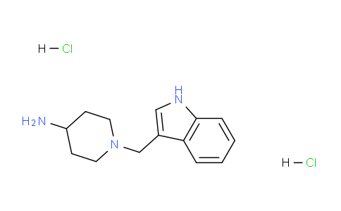 CAS No. 1158785-32-0, 1-((1H-Indol-3-yl)methyl)piperidin-4-amine dihydrochloride