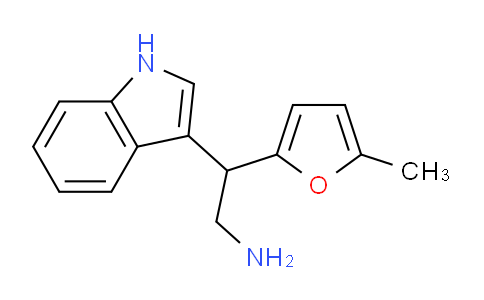 CAS No. 881044-99-1, 2-(1H-Indol-3-yl)-2-(5-methylfuran-2-yl)ethanamine