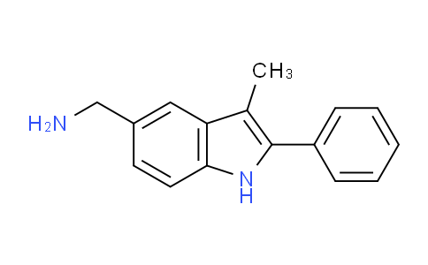 CAS No. 942872-87-9, (3-Methyl-2-phenyl-1H-indol-5-yl)methanamine