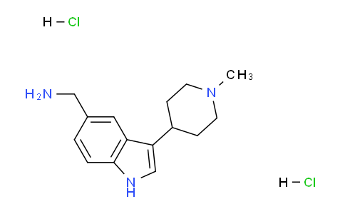 CAS No. 1384264-65-6, (3-(1-Methylpiperidin-4-yl)-1H-indol-5-yl)methanamine dihydrochloride