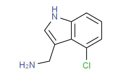 CAS No. 887581-80-8, (4-Chloro-1H-indol-3-yl)methanamine