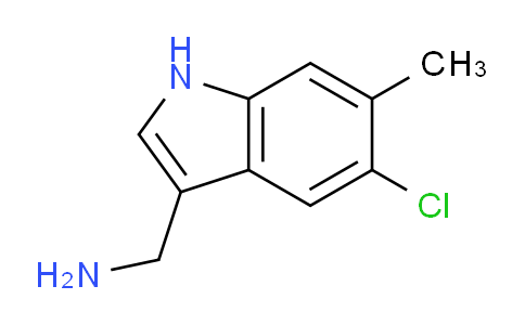 CAS No. 1547012-63-4, (5-Chloro-6-methyl-1H-indol-3-yl)methanamine