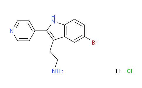 CAS No. 1049791-87-8, 2-(5-Bromo-2-(pyridin-4-yl)-1H-indol-3-yl)ethanamine hydrochloride