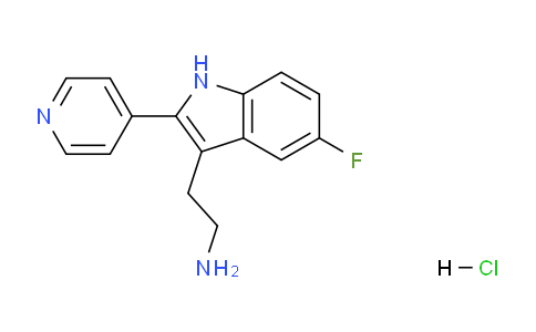 CAS No. 1052411-35-4, 2-(5-Fluoro-2-(pyridin-4-yl)-1H-indol-3-yl)ethanamine hydrochloride