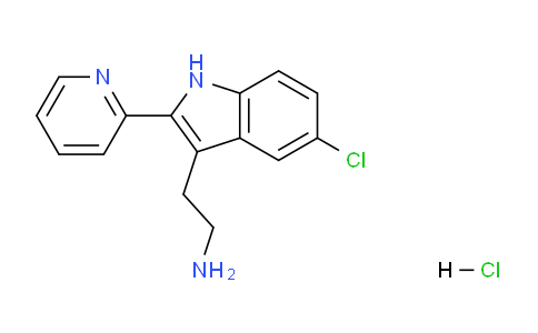 CAS No. 1049787-82-7, 2-(5-Chloro-2-(pyridin-2-yl)-1H-indol-3-yl)ethanamine hydrochloride
