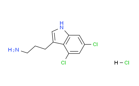 CAS No. 1956376-29-6, 3-(4,6-Dichloro-1H-indol-3-yl)propan-1-amine hydrochloride
