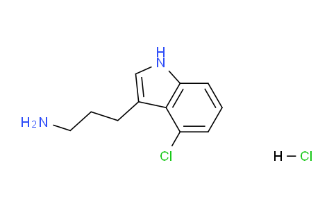 CAS No. 1956327-24-4, 3-(4-Chloro-1H-indol-3-yl)propan-1-amine hydrochloride