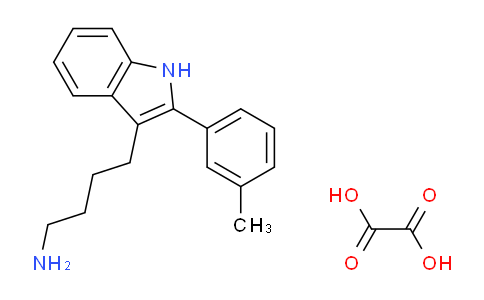 CAS No. 1177350-95-6, 4-(2-(m-Tolyl)-1H-indol-3-yl)butan-1-amine oxalate