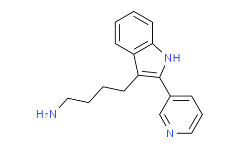 CAS No. 556777-74-3, 4-(2-(Pyridin-3-yl)-1H-indol-3-yl)butan-1-amine