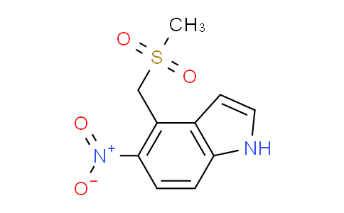 CAS No. 1707605-66-0, 4-((Methylsulfonyl)methyl)-5-nitro-1H-indole